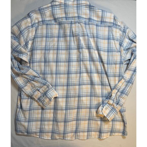 Peter Millar Light Blue Yellow Button Up Shirt Mens XXL‎ 100% Cotton - Picture 6 of 9